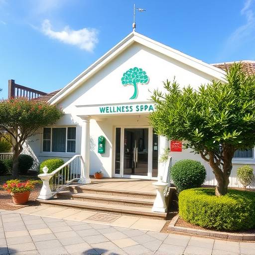 Exterior of 'Constantia Wellness Spa' health and wellness center in Constantia