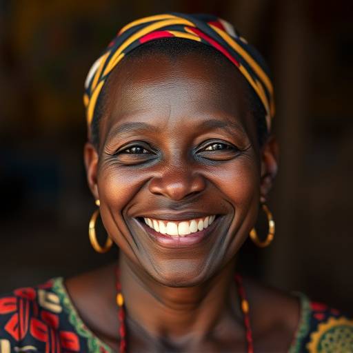 Portrait of Zola Mabaso, the founder of Cape Connect, a smiling African woman with a warm and inviting demeanor.